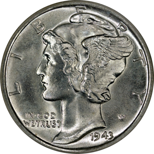 Mercury Dime obverse (front)